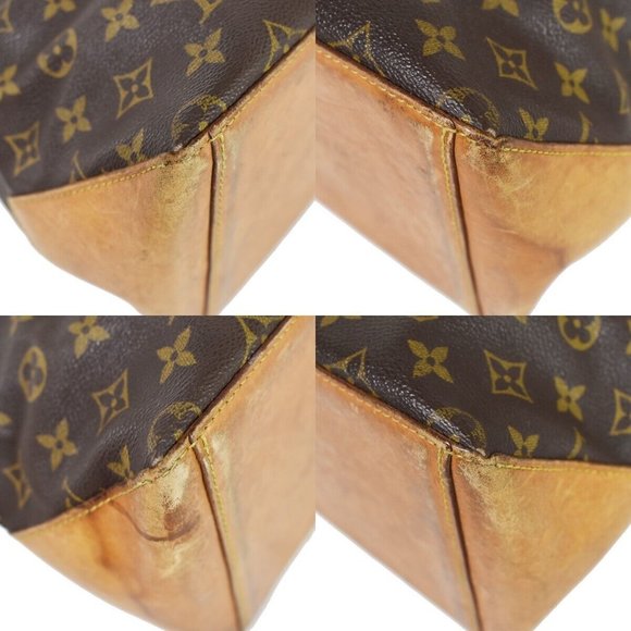 LOUIS VUITTON Cabas Mezzo Shoulder Bag Monogram Leather Brown - Picture 7 of 16